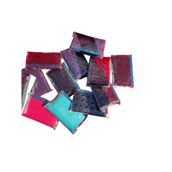 Purple Retro Small New In Pack Card Wallet ID Card Holder Never Used Deadstock - Picture 13 of 13